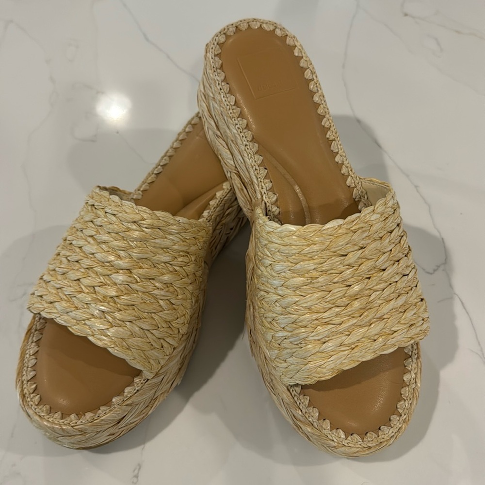 Dolce Vita raffia wedges brand new. Size 10